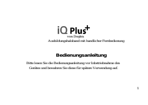 Bedienungsanleitung Dogtra iQ Plus Elektronische halsband