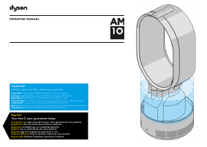 Manual de uso Dyson AM10 Ventilador
