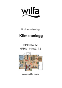 Bruksanvisning Wilfa HPINV-44/AC-12 Klimaanlegg