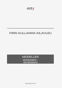 Kullanım kılavuzu Esty AEF6606W01 Fırın