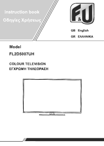 Handleiding F&U FL2D5007UH LED televisie