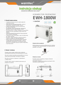 Instrukcja Warmtec EWH-1800W Ogrzewacz