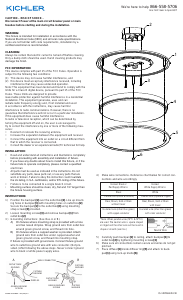 Handleiding Kichler 10769OZLED Avon Lamp