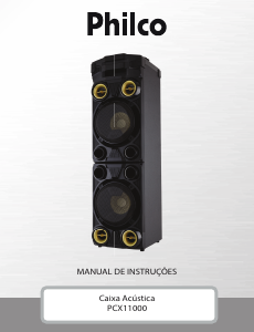 Manual Philco PCX1000 Altifalante