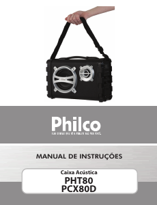 Manual Philco PCX80D Altifalante