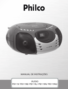 Manual Philco PB119L Aparelho de som