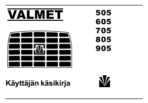 Käyttöohje Valmet 705 Traktori