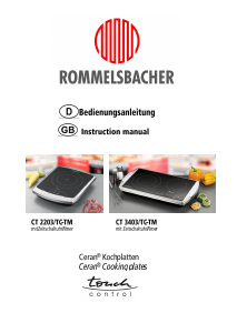 Manual Rommelsbacher CT 2203/TC TM Hob