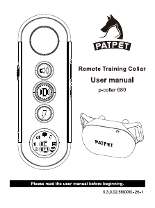 Handleiding Patpet P-Collar 680 Elektronische halsband