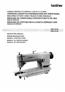 Manual Brother DB2-B736 Máquina de costura