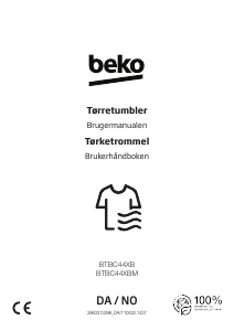 Bruksanvisning BEKO BTBC44XB Tørketrommel