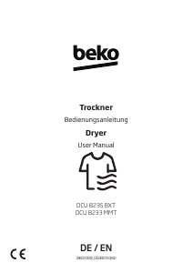 Handleiding BEKO DCU8233MMT Wasdroger