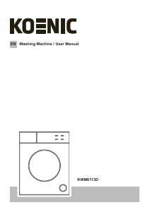 Handleiding Koenic KWM 6113 D Wasmachine