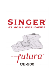 Használati útmutató Singer CE-200 Future Varrógép