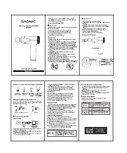 Manual de uso Gadnic MASAJ057 Masajeador