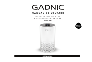 Manual de uso Gadnic OZONO006 Purificador de aire