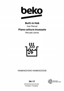 Manuale BEKO HIAW64224SXE Piano cottura