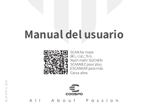 Manual de uso Coospo BC26 Ciclocomputador