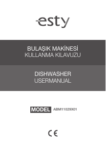 Manual Esty ABM11029X01 Dishwasher