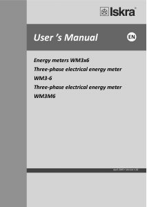 Handleiding Iskra WM3M6 Energiemeter