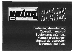 Manual de uso Vetus M3.10 Motor de barco