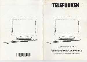 Manual Telefunken LCD2409FHDDVD LCD Television