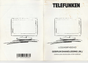 Bruksanvisning Telefunken LCD2409FHDDVD LCD TV