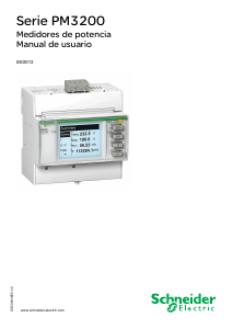 Manual de uso Schneider PM3255 Medidor de energía