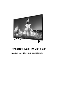Manual Kunft K4157H28H Televisor LED
