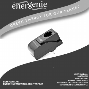 Handleiding Energenie EGM-PWM-LAN Energiemeter