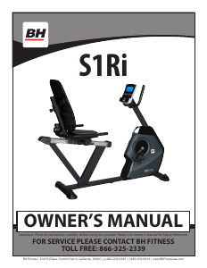 Handleiding BH Fitness S1Ri Hometrainer