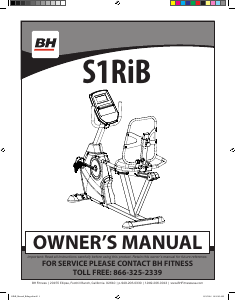 Manual BH Fitness S1RiB Exercise Bike