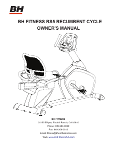 Handleiding BH Fitness RS5 Hometrainer