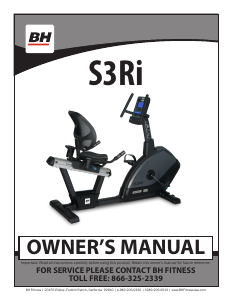 Manual BH Fitness S3Ri Exercise Bike