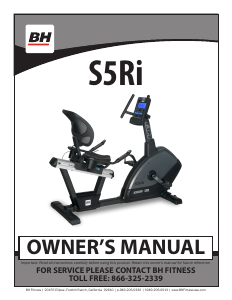 Mode d’emploi BH Fitness S5Ri Vélo d’appartement
