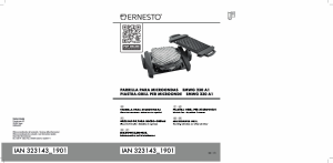 Manual Ernesto IAN 323143 Grelhador de contacto