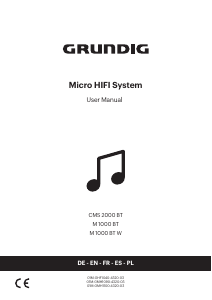 Handleiding Grundig CMS 2000 BT Stereoset