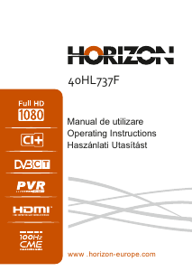 Manual Horizon 40HL737F LED Television
