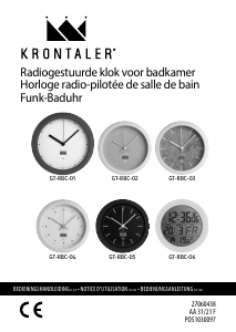 Mode d’emploi Krontaler GT-RBC-05 Horloge