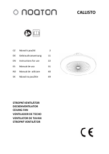 Bedienungsanleitung Noaton 11055P Deckenventilator