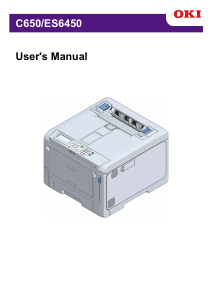 Manual OKI ES6450 Printer