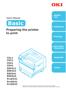 Handleiding OKI Pro9541dn Printer