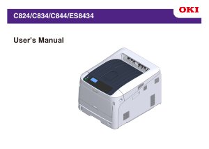 Handleiding OKI C834nw Printer