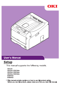 Handleiding OKI C833n Printer