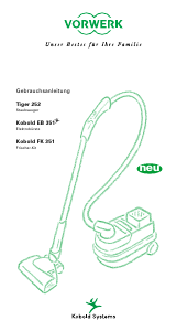 Bedienungsanleitung Vorwerk Tiger 252 Staubsauger
