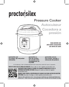 Manual Proctor Silex 34503 Pressure Cooker
