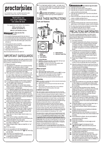 Manual de uso Proctor Silex 24215PS Tostador