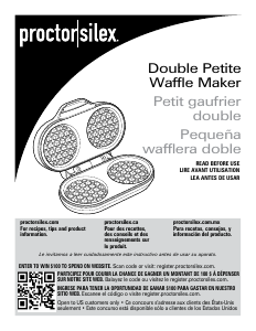 Manual de uso Proctor Silex 26102 Gofrera