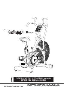 Manual Raze Renegade Pro Exercise Bike