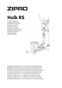 Manuale Zipro Hulk RS Bicicletta ellittica